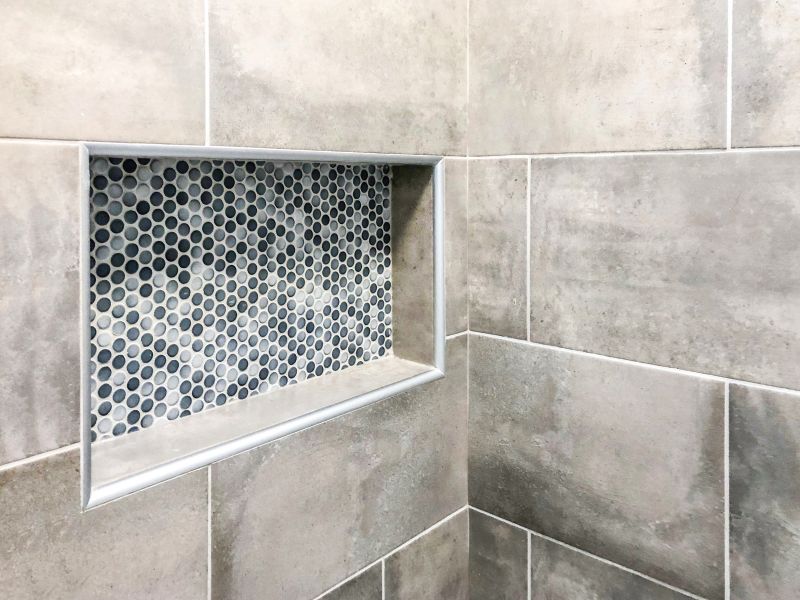 Walk-In Shower with Niche Storage